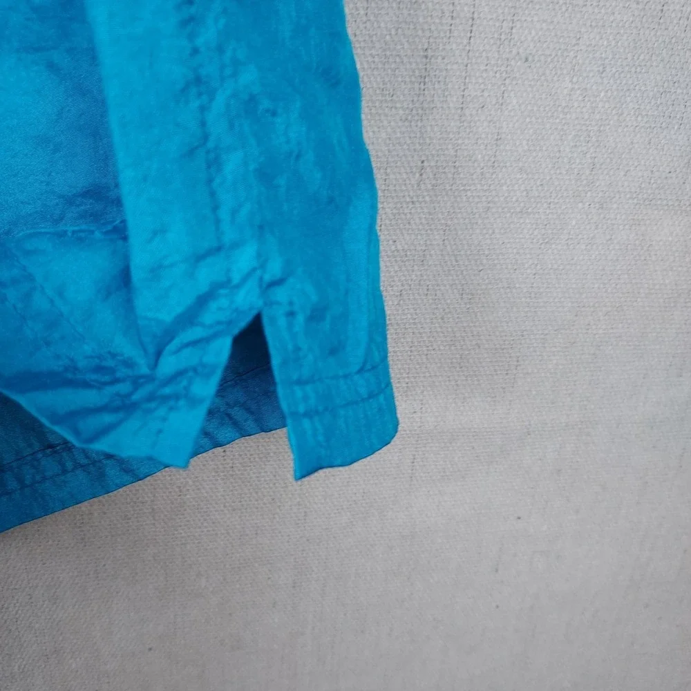 USA Olympic Swim Trunks Mens L Blue Nylon Drawstring Logo ShortsClassic...